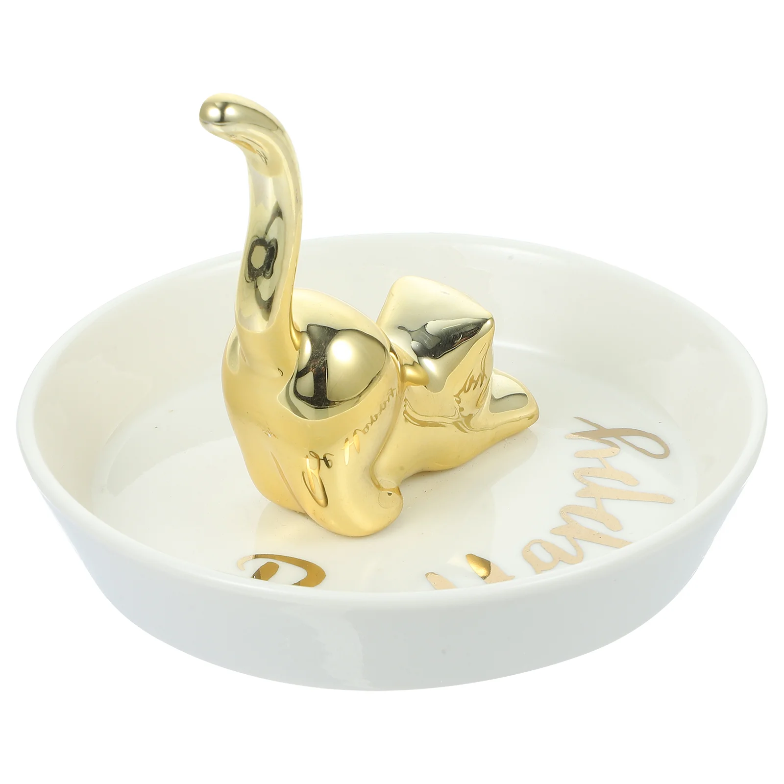 

Ceramic Jewelry Dish Dresser Decor Ring Holder Ceramics Storage Plate Candy Tray Wedding