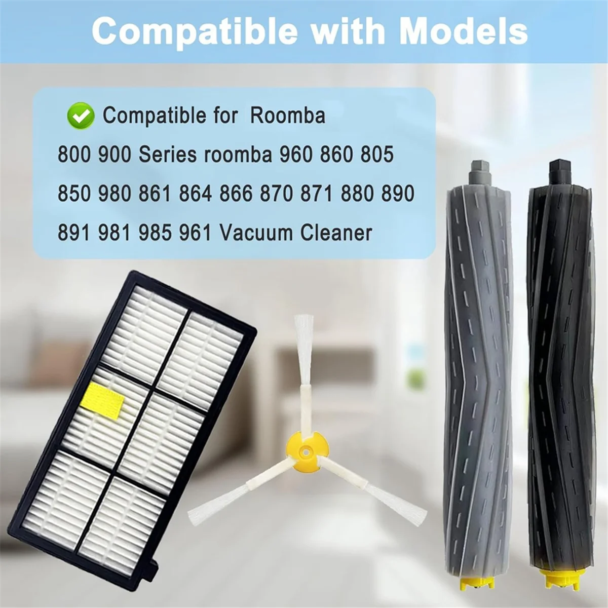 Для Irobot Roomba 805 960 860 861 866 870 880 890 900 980 981 запасные части для пылесоса роликовые