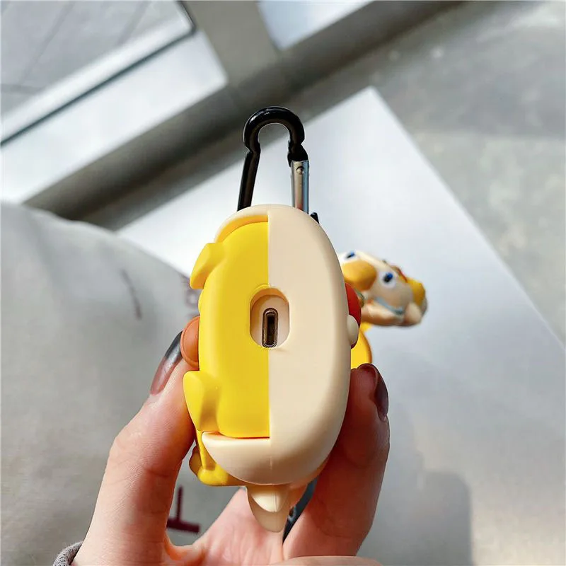 Фото 3D силиконовый чехол для AirPods 1 2 3 Pro Pro2 с изображением Пикачу из Покемонов, милый аниме-чехол для Bluetooth-наушников, подарок для фанатов. №2