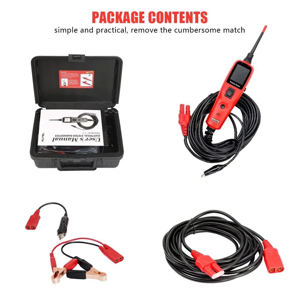 Autel Ps100 Autelps100 PowerScan PS100 Инструмент диагностики электрической системы OBD2 Сканер