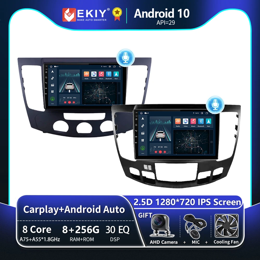 EKIY T8 Автомагнитола для Hyundai Sonata NF 2008 2009 2010 мультимедийный видеоплеер навигация GPS