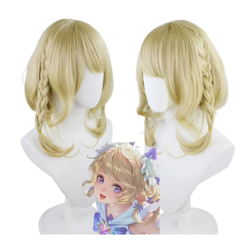 

Game Character King Pesticide Valentine's Day Prayers Wish Realm Prop Headwear Cosplay Wig Heat-resistant Synthetic Wig