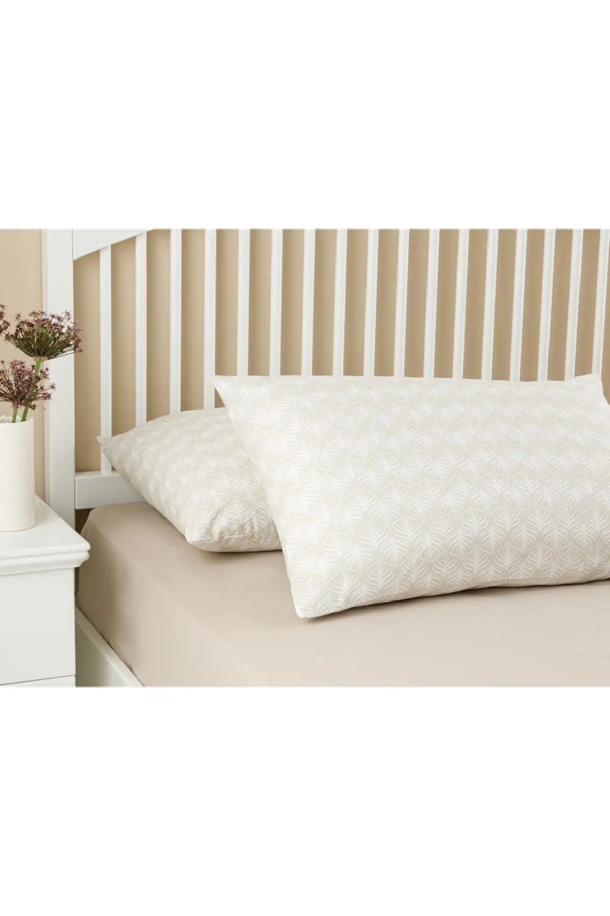 

Palm Shadow Cotton 2'li Pillow Case 50x70 Cm Beige
