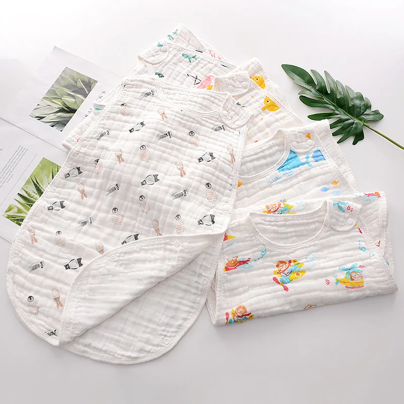 

Kangobaby #My Soft Life# Spring Summer Cute Cool Newborn Sleeping Bag Sleeveless Breathable Baby Vest Wrap Infant Swaddle