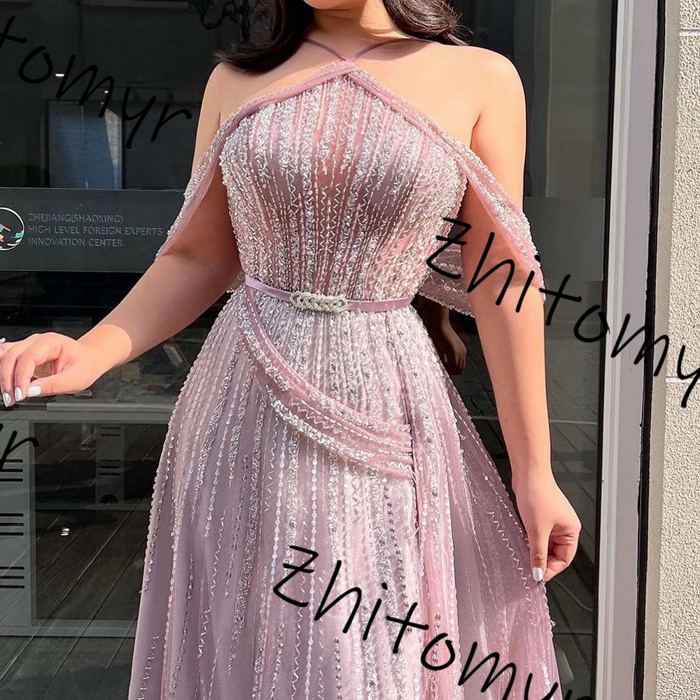 Модные Розовые асимметричные сексуальные платья Jiayigong с открытыми плечами для