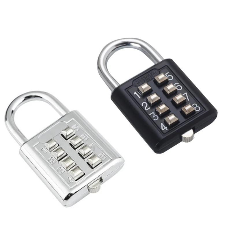 

Mini Combination Lock with Password for Luggage, Zinc Alloy Lock with Luggage Code,Coded Anti-theft Locks,8 Numbers