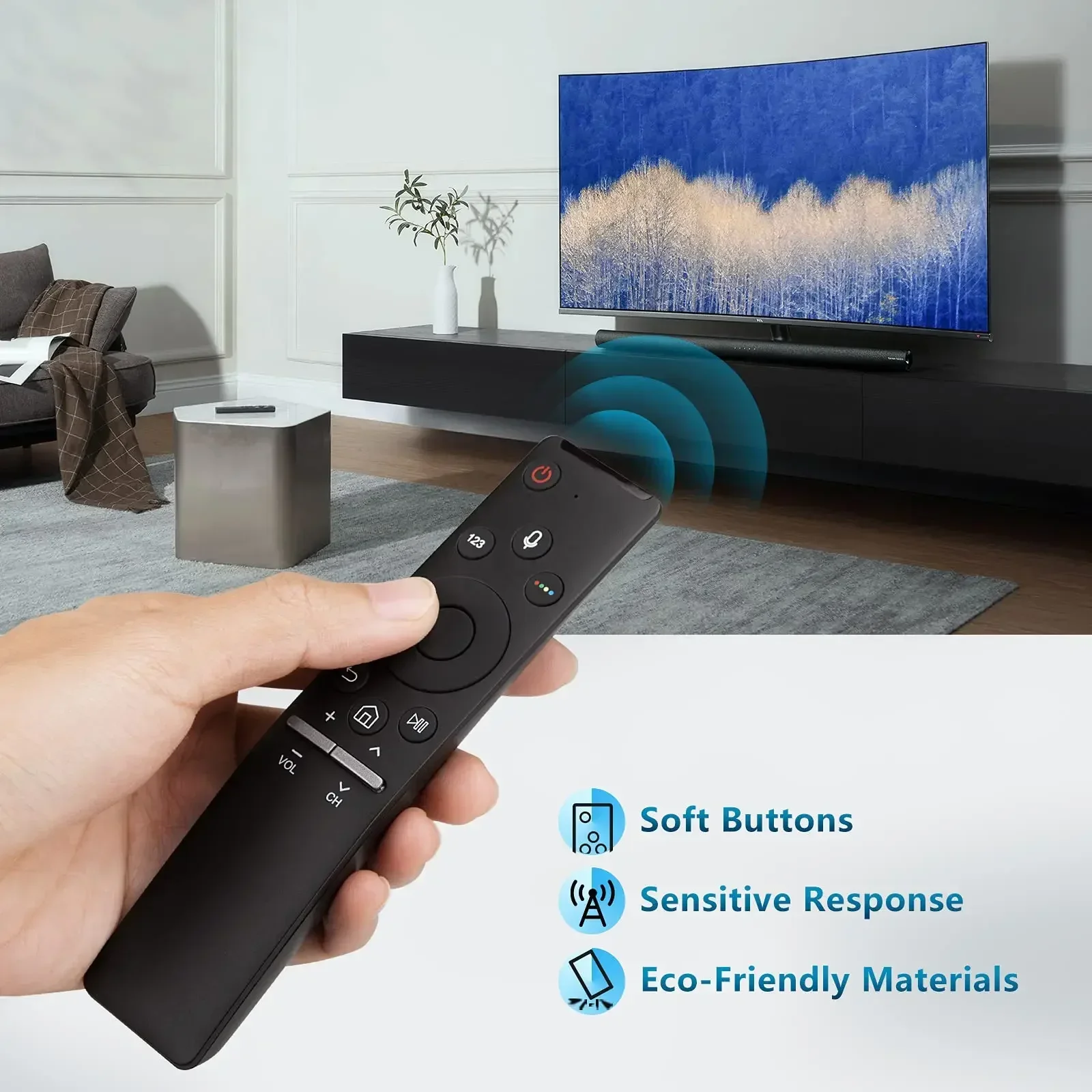 ZLRLMHY Samsung TV LED QLED кристалл 4K 8K изогнутый интеллектуальный пульт дистанционного