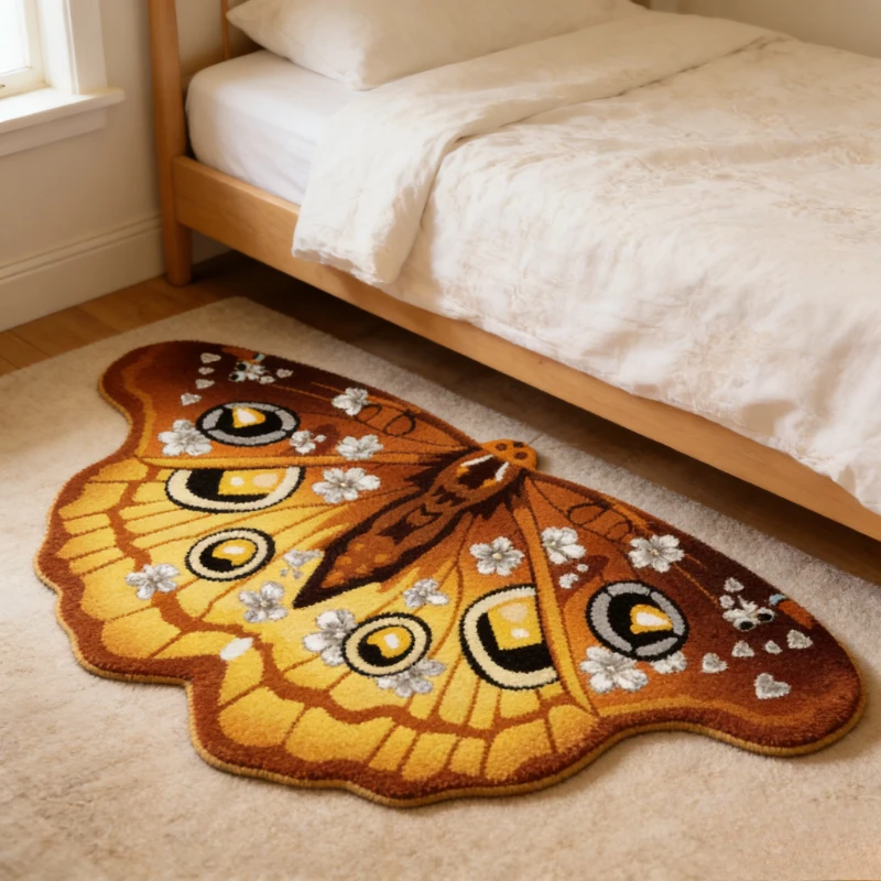 

Пушистый пледовый ковёр для ванной комнаты, гостиной или спальни