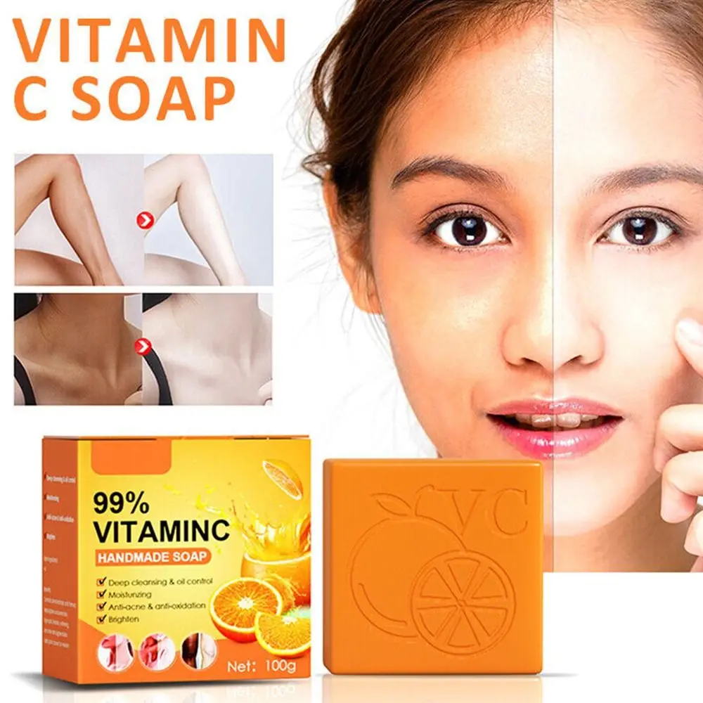 

HEALLOR Hot Whitening Soap Acne Dark Spots Removal Skin Whitening Body Bleaching Soap Deep Cleansing Moisturizing Gentle Fade Me