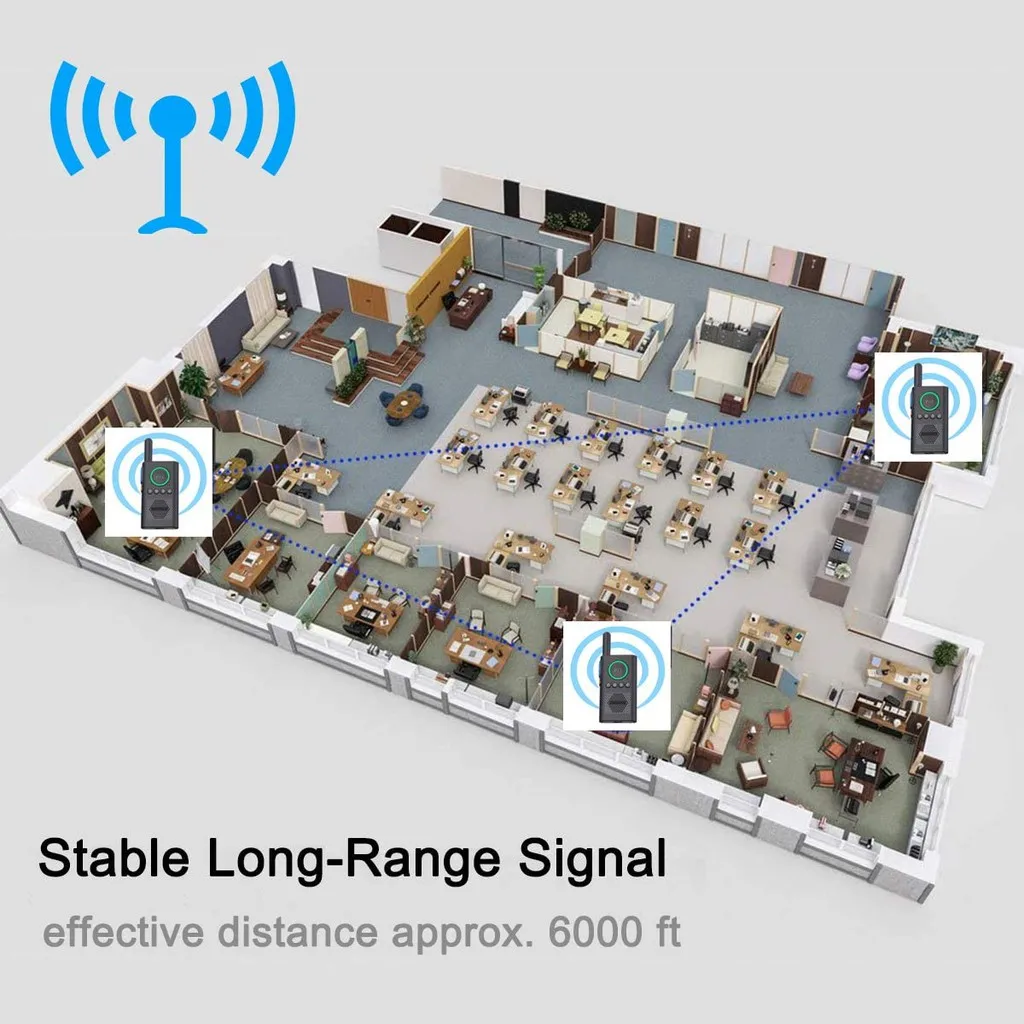 FREESHIPPING Daytech Walkie Talkie 1.8 Miles Long Range 9 Channel Digital Walkie Talkie for Kids Adults Elderly (WT08)