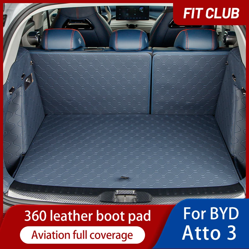 

Fully Surrounded Trunk Mats Waterproof Non-Slip All Weather Liner Exact Fit Car Interior for BYD Atto 3 2022 Car Trunk Mat Cargo