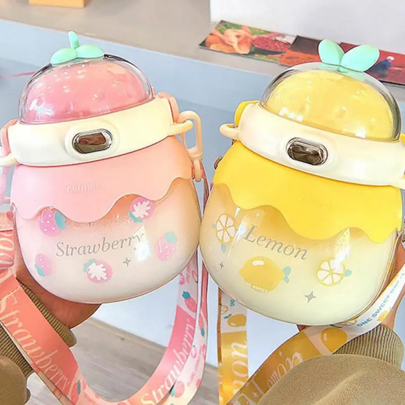 

Удобная бутылка для воды с одной кнопкой, милая чашка для воды, питьевой чайник, большая емкость, большая чашка с животом