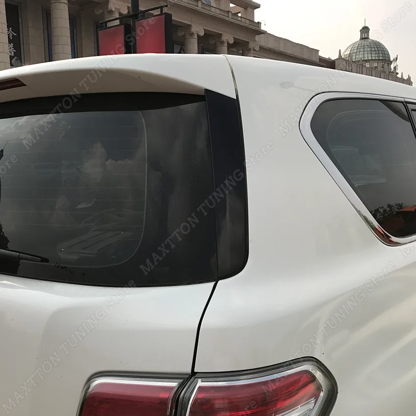 Для Nissan патруль Y62 2010-2023 + заднее окно боковое крыло глянцевое черное
