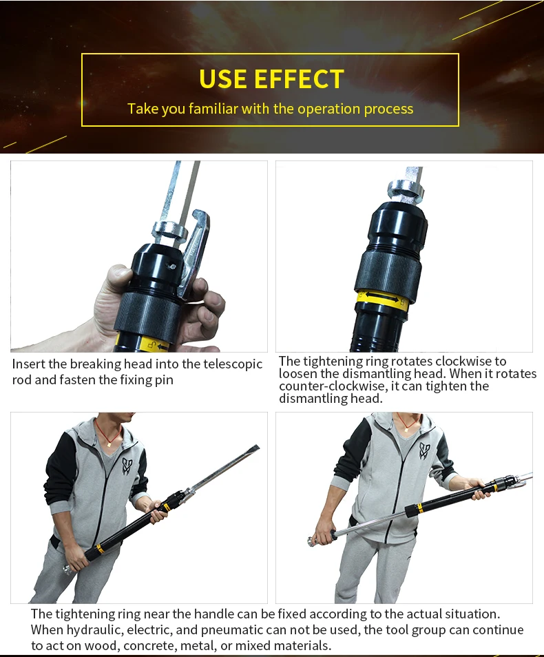 ODETOOLS PRT-8 Легкий ручной спасательный набор инструментов с алюминиевым корпусом