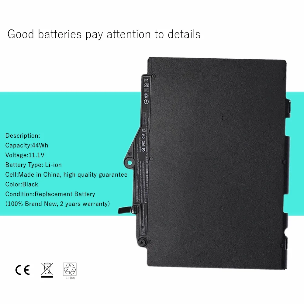 Фото 11,4 В ST03XL SN03XL Аккумулятор для ноутбука HP EliteBook 725 820 G3 725 820 G4 HSTNN-UB6T HSTNN-DB6V HSTNN-I42C HSTNN-I34C №2