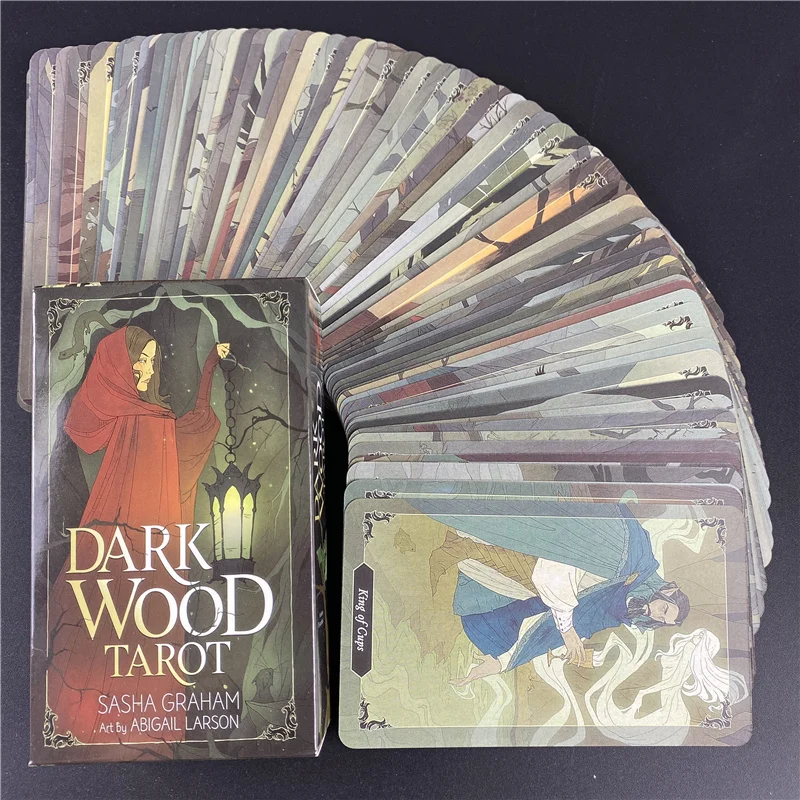 

Dark Wood Tarot Family Gathering Chess Card Game Fortune Telling Divination Oracle Cards Leisure Table Game With PDF Guidebook