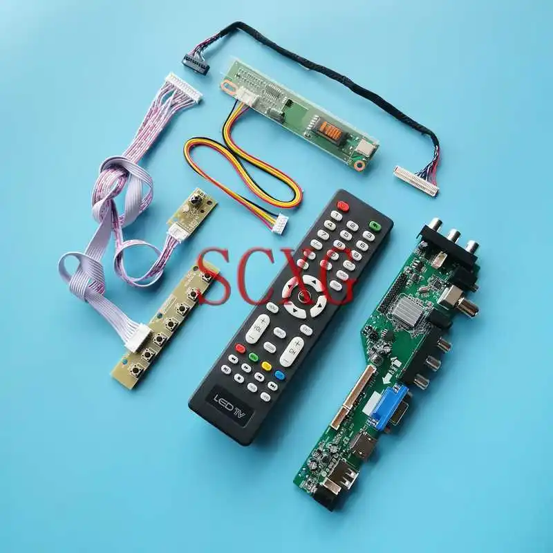 

3663 DVB Digital Controller Board Fit LQ150U1LW22 LTN150U4-L01 30Pin LVDS USB VGA AV RF HDMI-Compatible 15" 1600*1200 Kit 1-CCFL