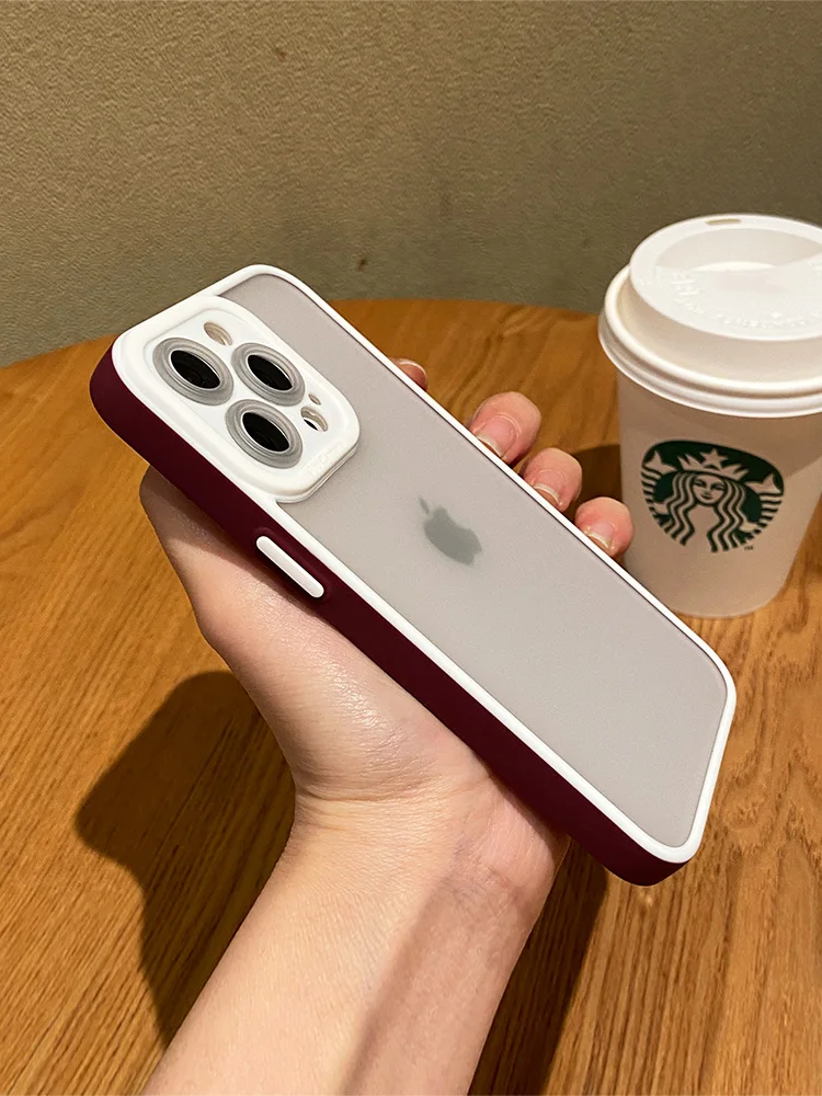 

Luxury matte Silicone Ultra-thin Case For iPhone 13 12 11 Pro Max X XS XR SE 2020 8 7 Plus Transparent Shockproof Phone Cove