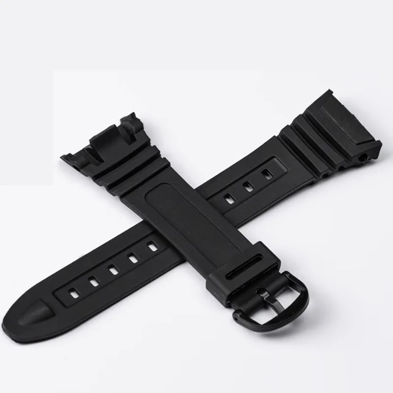 Силиконовый ремешок для часов g-shock Casio W-96H спортивный резиновый с оригинальными