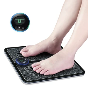 Electric EMS Foot Massager Pad Foot Massage Mat Feet Muscle Stimulator Improve Blood Circulation Rel in USA (United States)