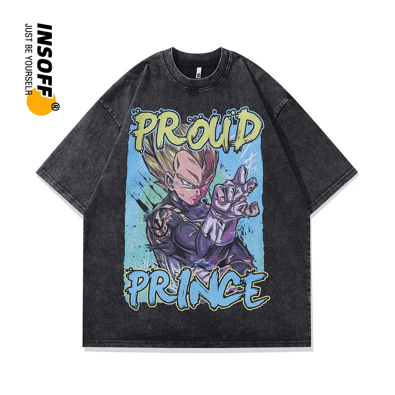 

Original Designer Japanese Anime Printed Graphic High Quality Cotton Washed Vintage Harajuku Oversized Y2k Streetwear T-shirt