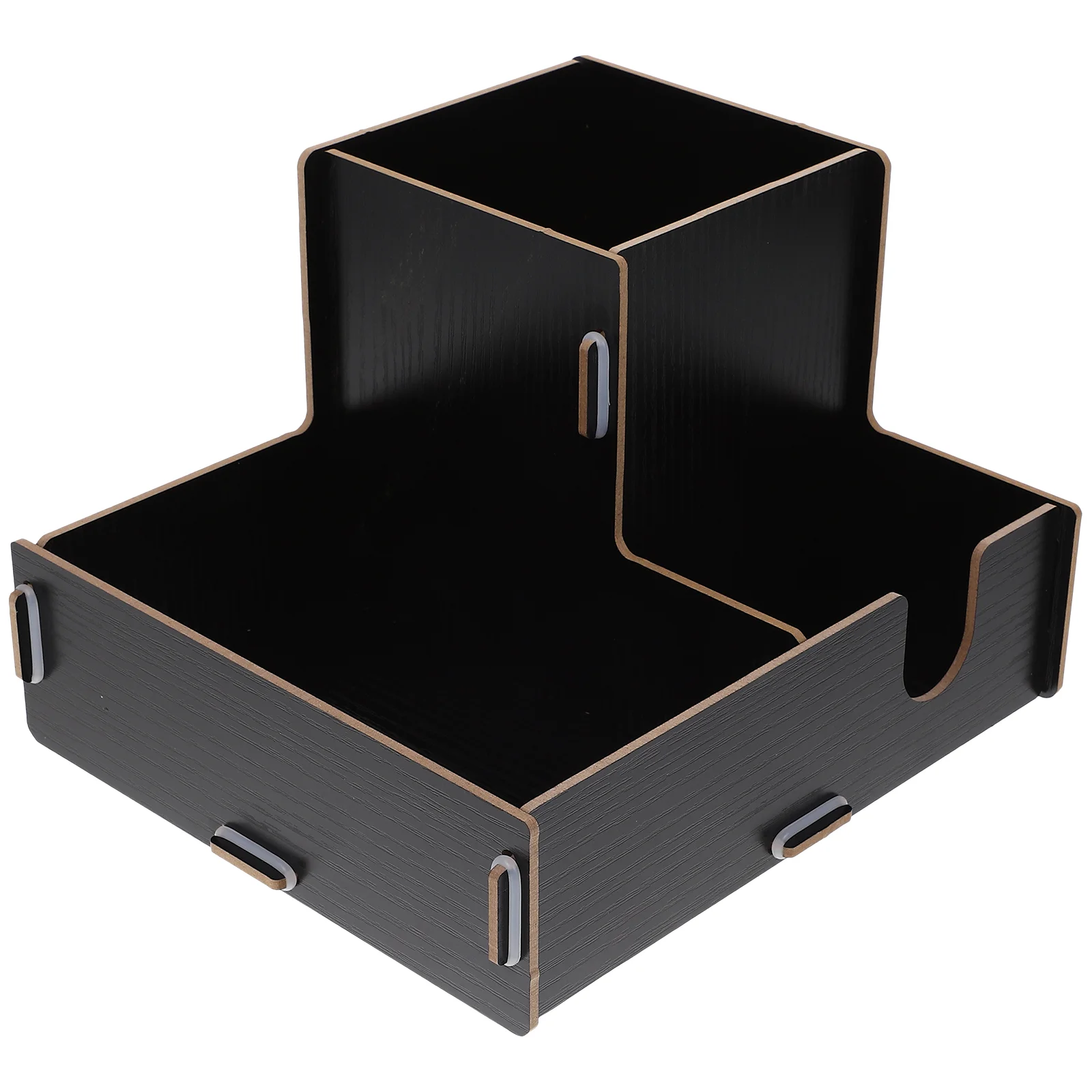 

Daily Use Paper Cup Holder Organizer Tabletop Dispenser Desktop Wood Household Convenient Stand