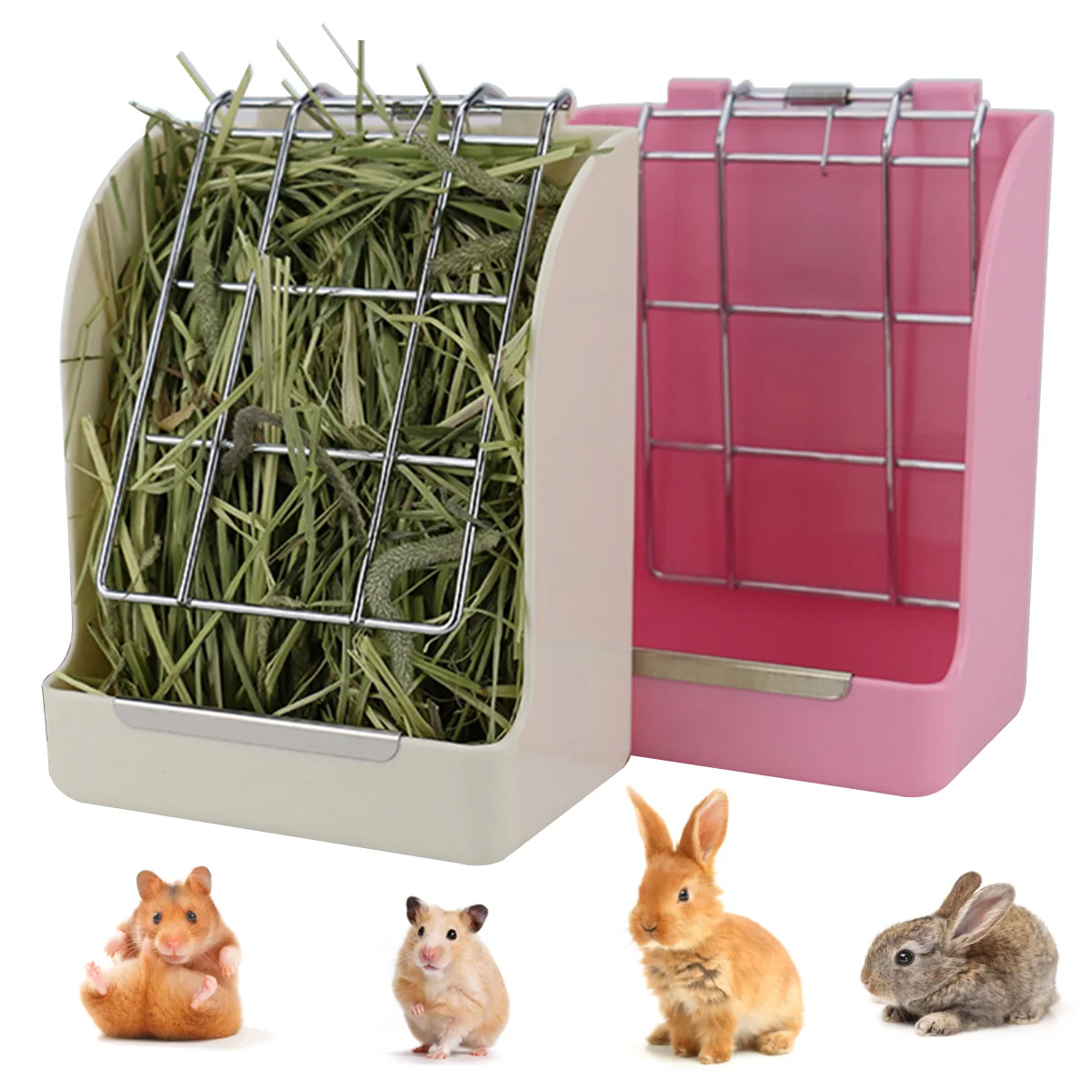 

Hay Feeder Less Wasted Hay Holder Rack Manger for Rabbit Guinea Pig Chinchilla Hamster Hay Hay Hay Hay