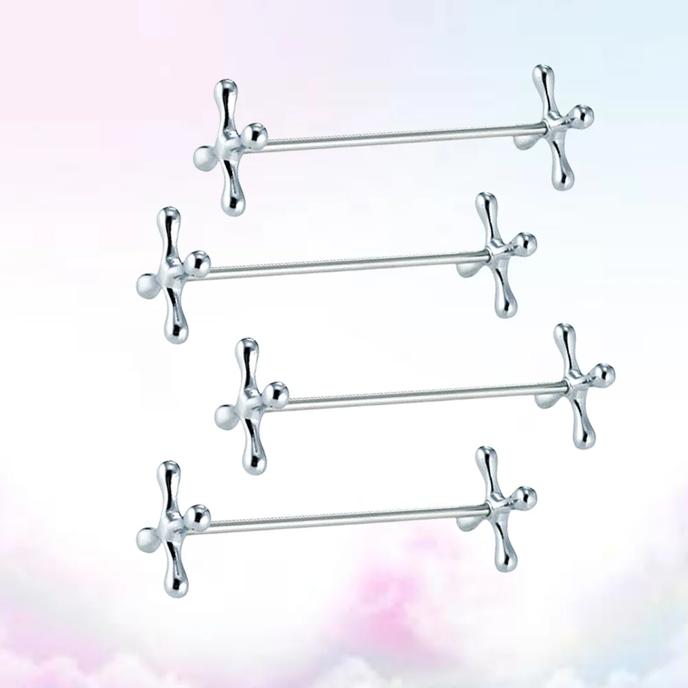 

4pcs Plum Blossom Shape Design Zinc Alloy Chopsticks Rack Rest Chopstick Holder Practical Chopstick Rack Support for Home