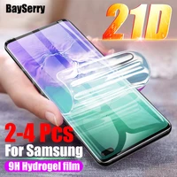 2 4pcs hydrogel film for samsung a12 a32 a51 a52 a72 a71 5g screen protector for samsung s22 s21 s20 s10 s9 s8 plus note 20 10 9
