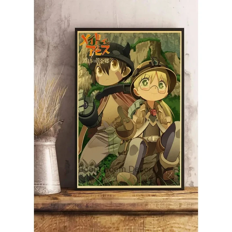 Классический аниме-плакат с принтом на холсте без рамы идеально подходит для