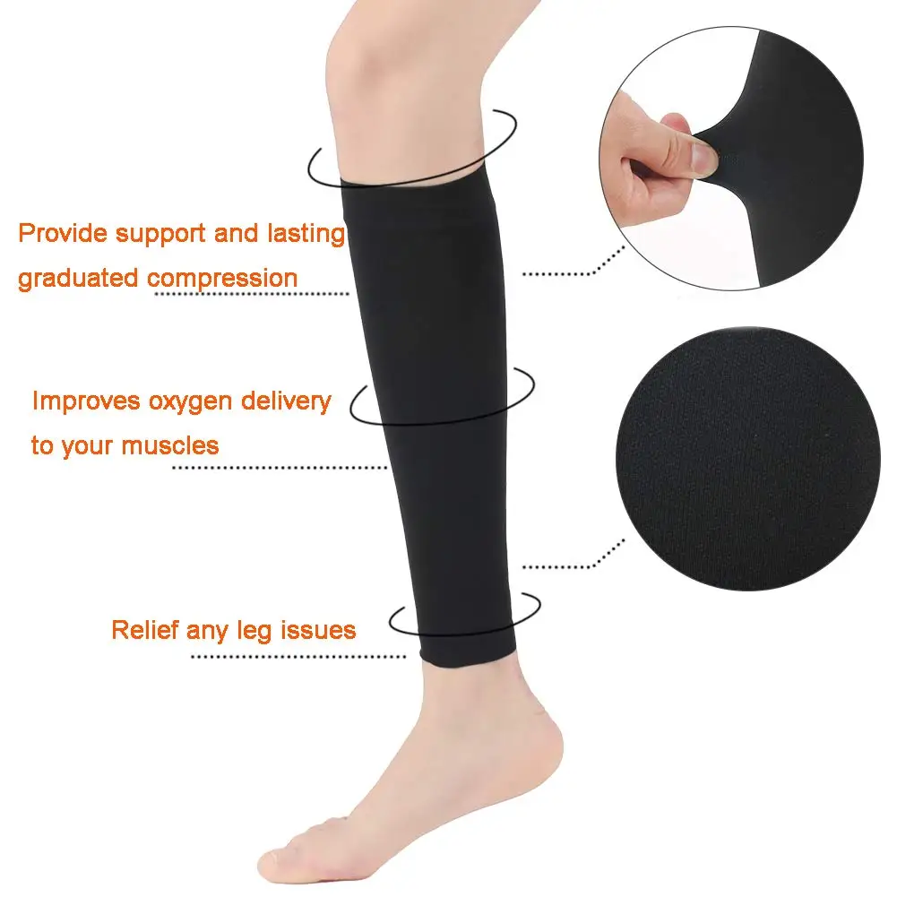 

1pair Calf Shaping Compression Socks Prevent Varicose Veins Relief Soreness Slimming Sock Women Men Outdoor Sports Tube Sock