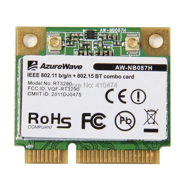 Новинка для Ralink RT3290 AW-NB078H Half MINI PCI-E 802.11b/g/n Wlan WIFI Беспроводная 3 0 Bluetooth-совместимая