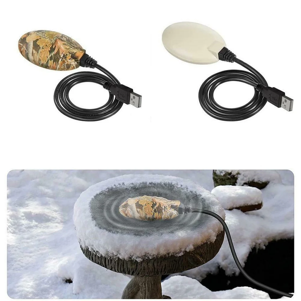 

Outdoor Birdbath Deicer Poultry Chicken Waterer Heater Patio Drinker Warmer Heating Device Livestock Household