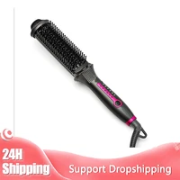 2 in 1 hair straightener ion straightening comb anti scald straightener curling iron 30s fast heating