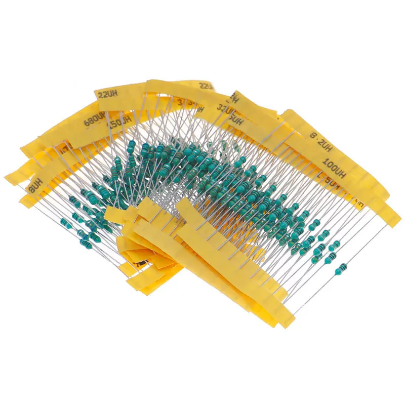 20 значений 200 шт. 0307 цветной кольцевой индуктор набор в ассортименте 1uh-4 7 мгн 1/4 Вт