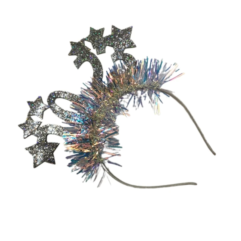 

New Year Hair Accessories Women Students Live Broadcast Hairband Shinning Number Shape Headbands Colorful Hair Hoop