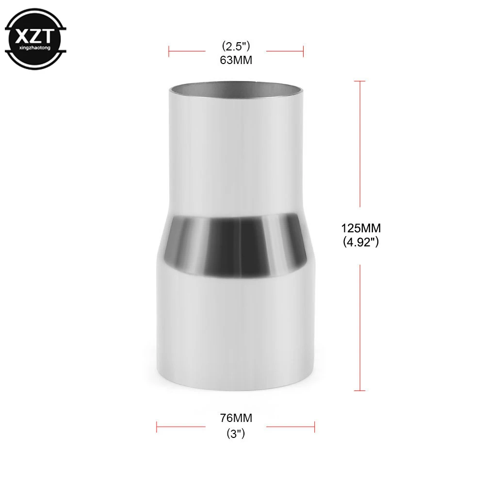 

НОВЫЙ 51-67 мм универсальный автомобильный стандартный выхлопной редуктор из нержавеющей стали, соединительная трубка 76 мм 63 мм 60 мм до 63 мм 57 мм 52 мм 50 мм