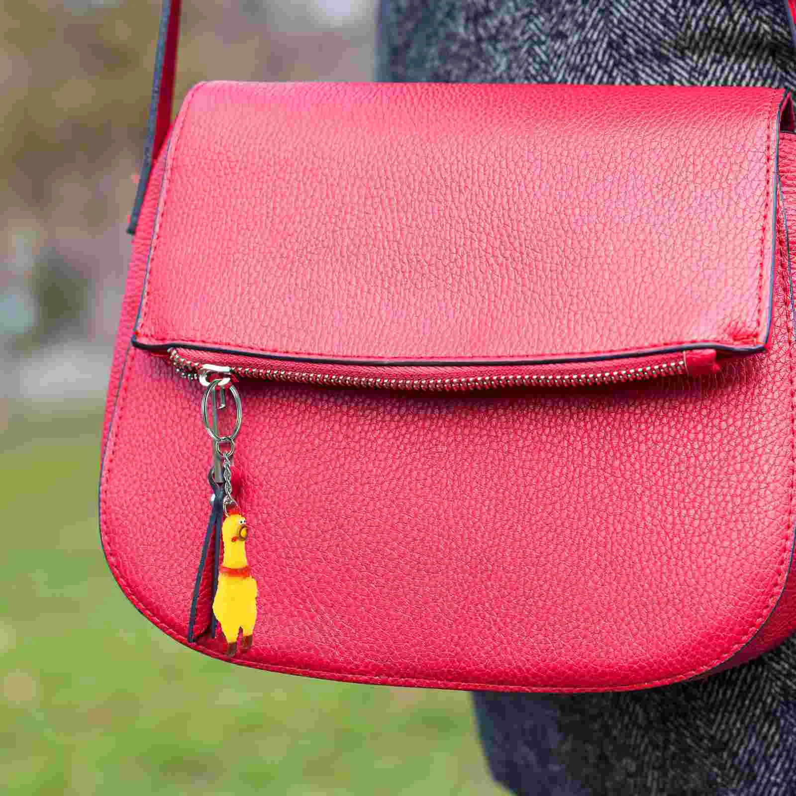 3 шт. кричащие брелки с курицей пронзительные игрушки подвески сувениры для