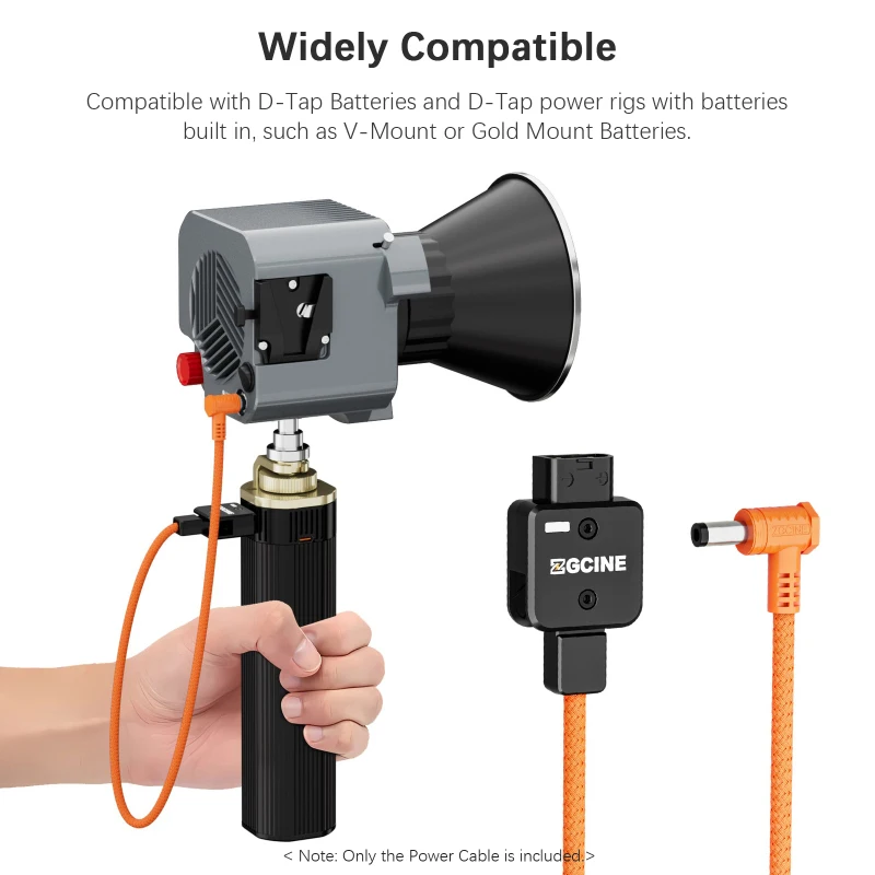 Фото Кабель питания ZGCINE D-Tap к постоянному току 5,5*2,5 мм для монитора Amaran 60ds 60xs Atomos Ninja V, монитора Feelworld, светодиодная подсветка Hollyland Mars №4