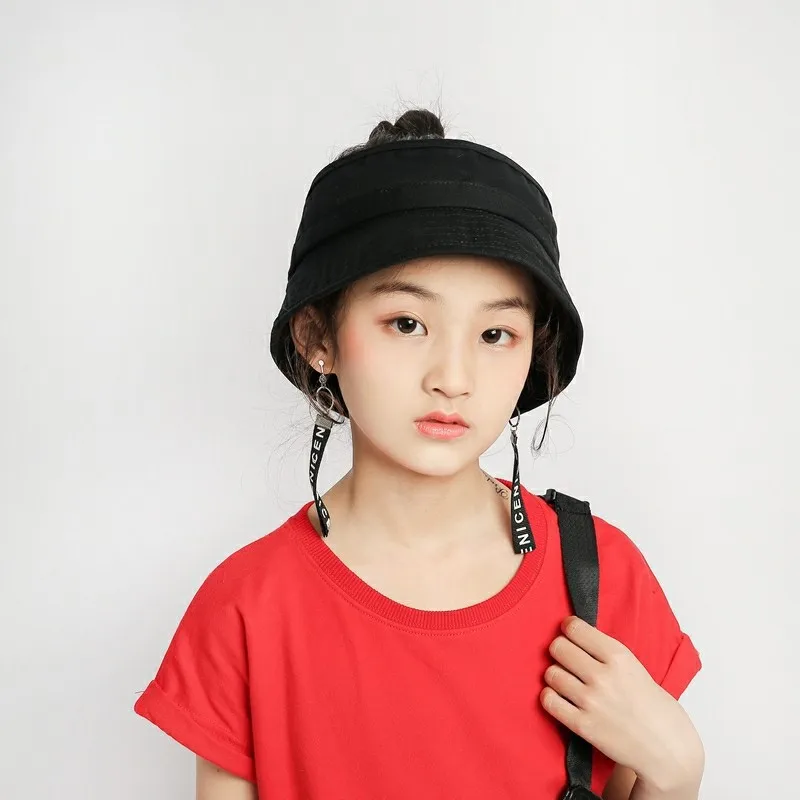 

Empty Top Hat Breathable Sunscreen Fisherman Cap Wild Basin Boys and Girls Summer Unisex Korean Fashion Sun Hat Drop Shipping