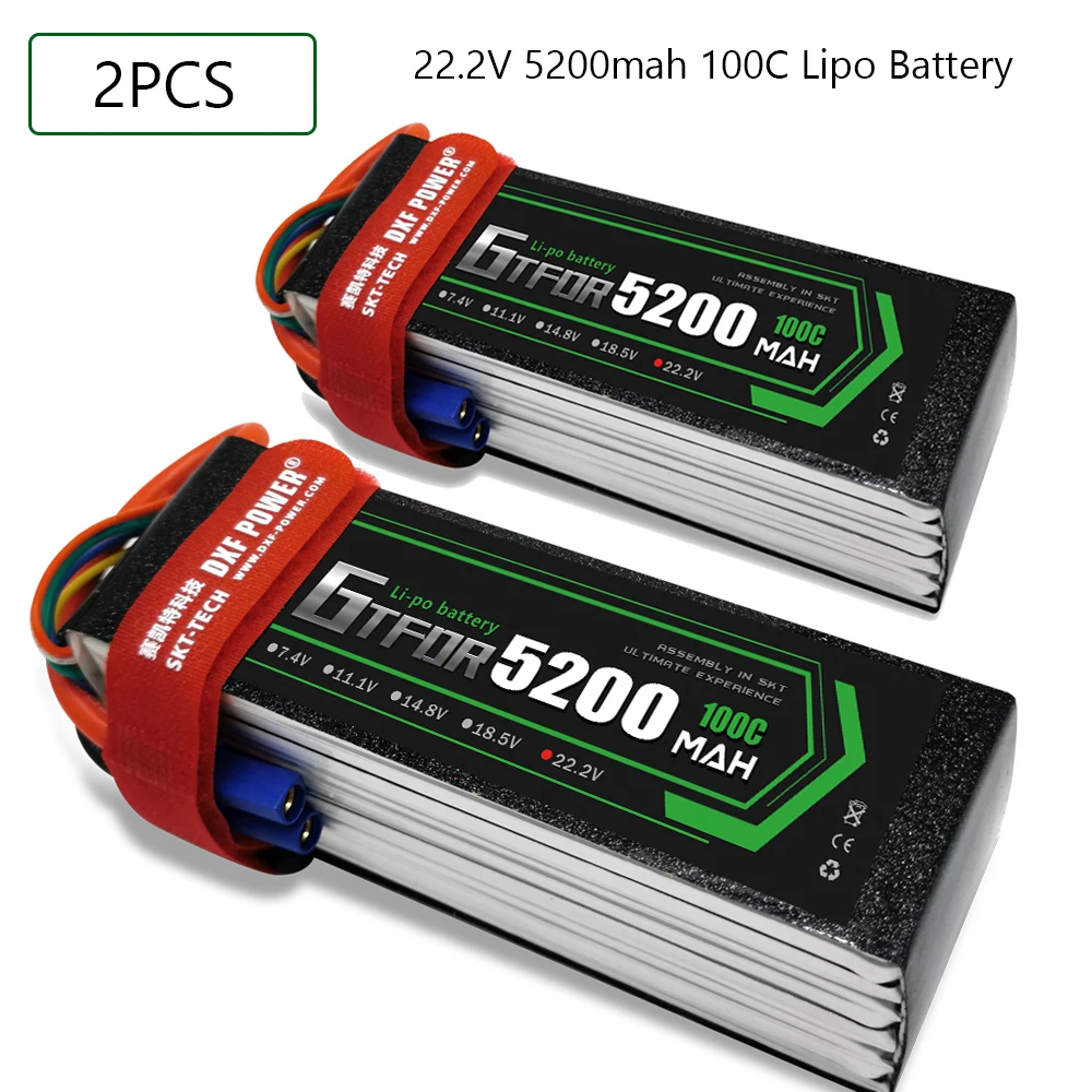 GTFDR 7.4V 7.6V 11.1V 15.2V 14.8V 22.2V 2S 3S 4S 6S 5200Mah 6300Mah 6500mAh 6200mAh 6750mAh 8000mAh 7000mAh Lipo Batteries