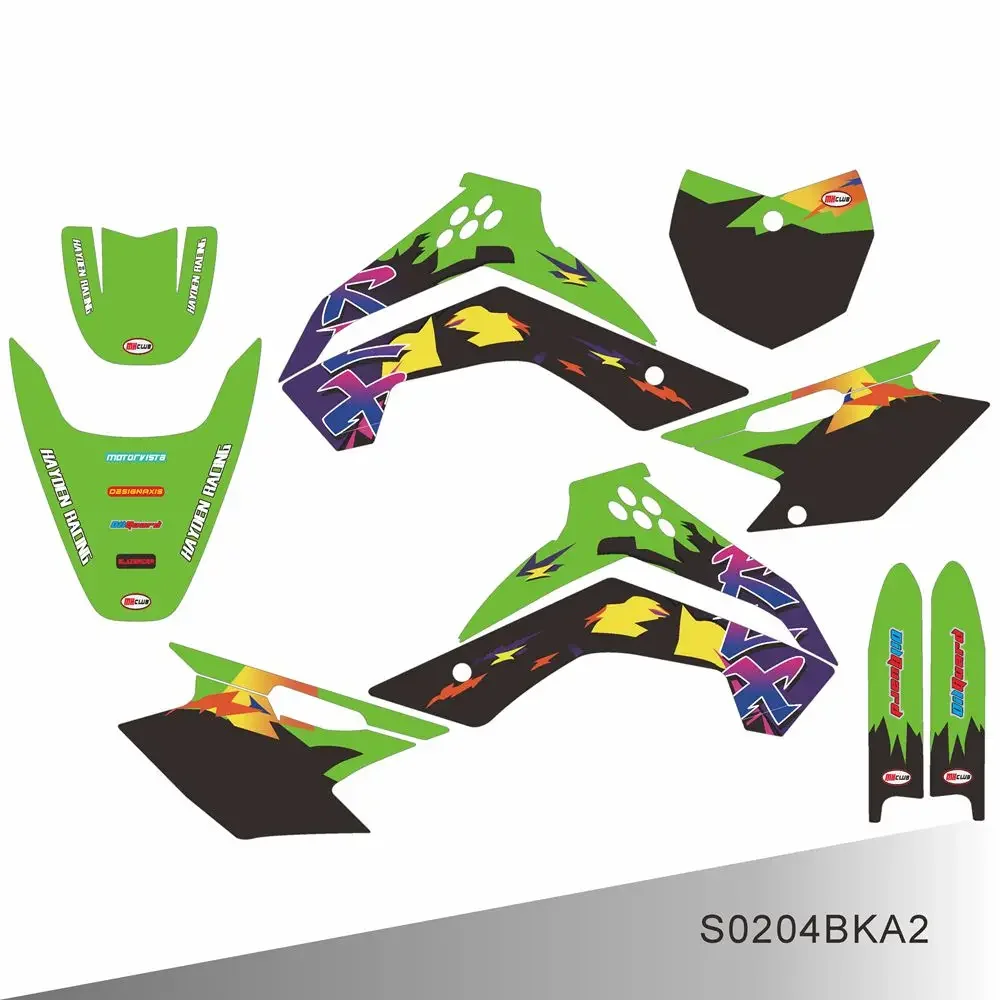 Для KAWASAKI KLX140 KLX 140 2008 2009 2010 2011 2012 2013 2014 2015 2016 2017 2018 2019 2020 графические наклейки фон