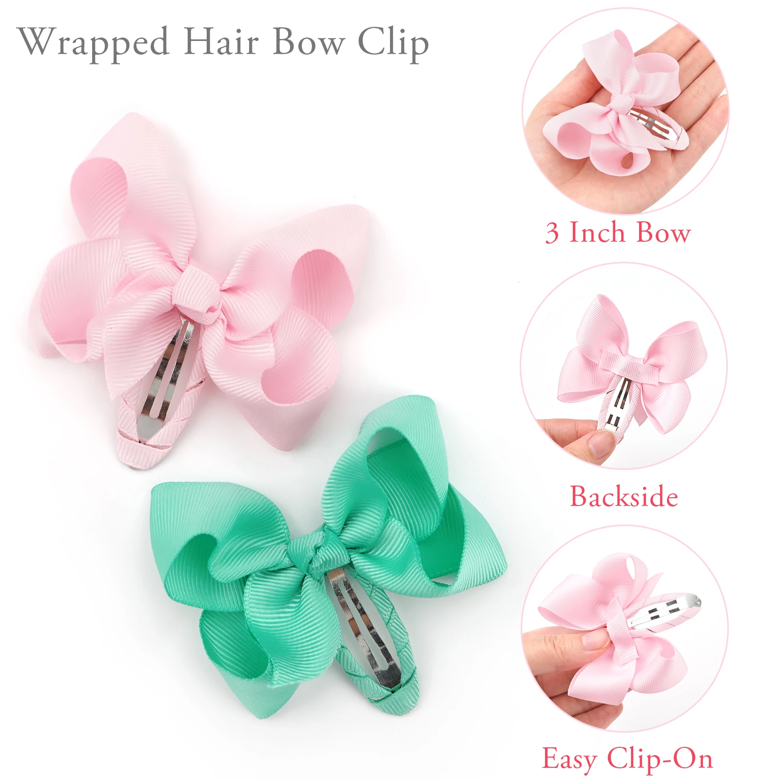 24 шт. заколки-бабочки для девочек 2 75 дюйма