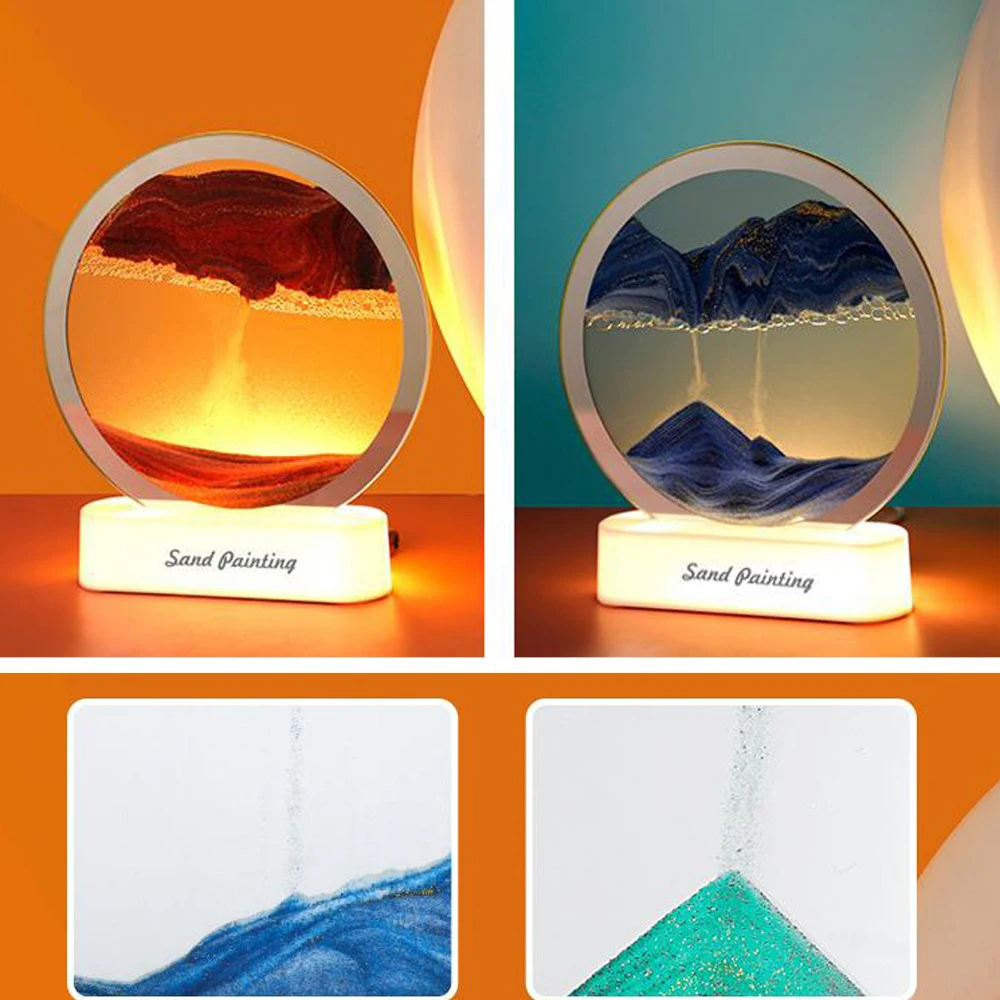 Ночник с сыпучим песком и USB-интерфейсом