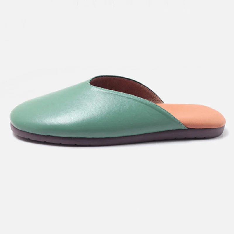 

Designer Simple Home Slippers Sheepskin Flat Slippers Solid Sandals Men Casual Home Slides Waterproof Couple Women Shoes