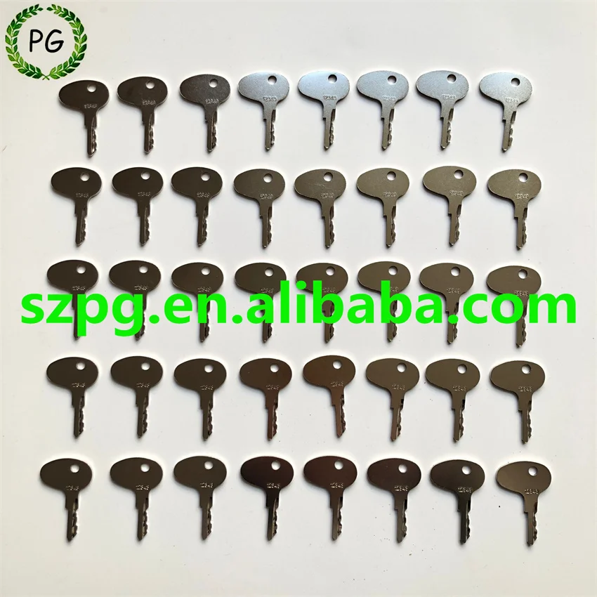 

40PCS 12343 Key 123243 Key For Caterpillar Kubota Towmotor Satoh Kumiai Forklift Dozer Tractor 912-0514920