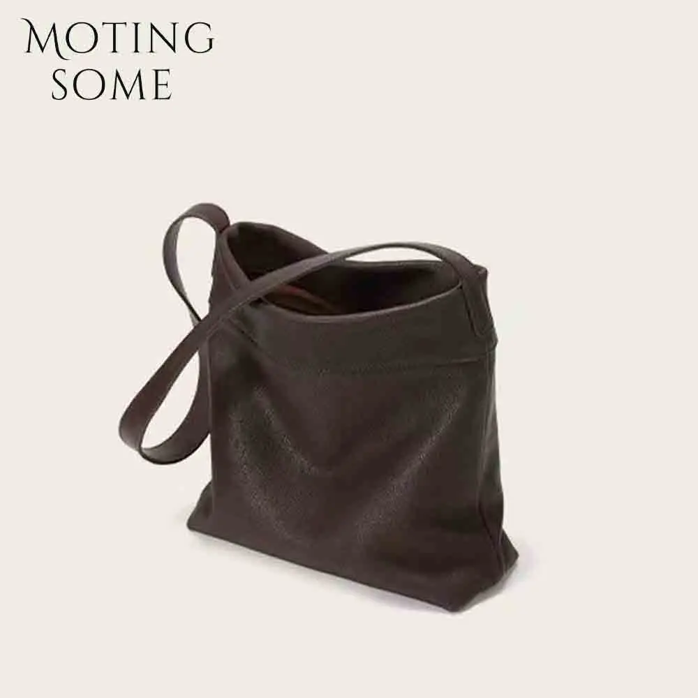 Минималистичная женская сумка-мешок Motingsome в стиле ретро роскошная многослойная