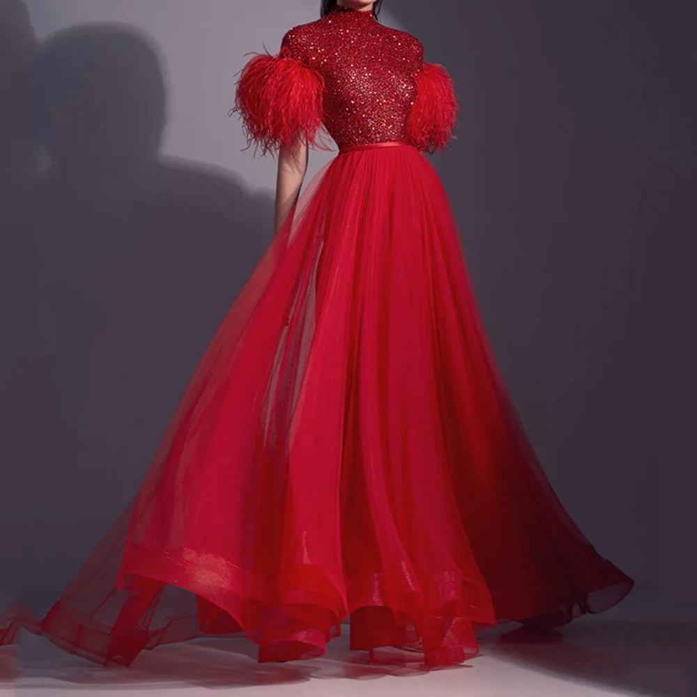 Elegant Party Dresses for Women 2022 Luxury Evening Cocktail Female Sequin Dress Formal Prom Clothing for Ceremony Bodycon Sexy