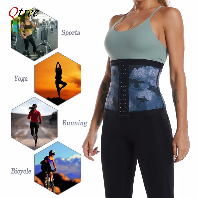 Waist Trainer Body Shaper Belt Women Sweat Slimming Wrap Shapewear Weight Loss Sauna Sweat Corset Fat Burn Fajas Colombianas