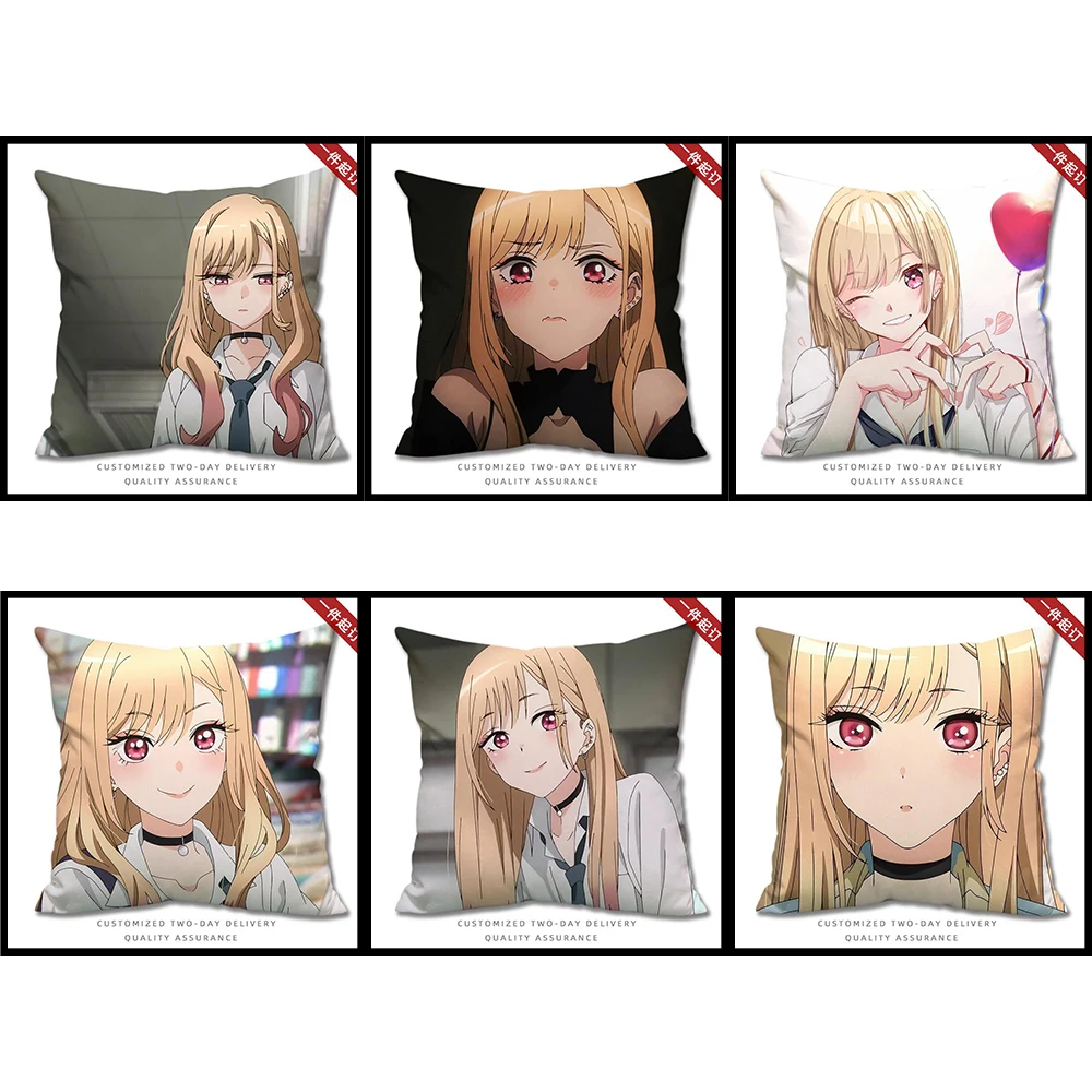 

My Dress-Up Darling Marin Kitagawa Pillow Cushion Decorative Pillows Anime Pillow Home Decor Soft Sofa Cushions Plush Bolster